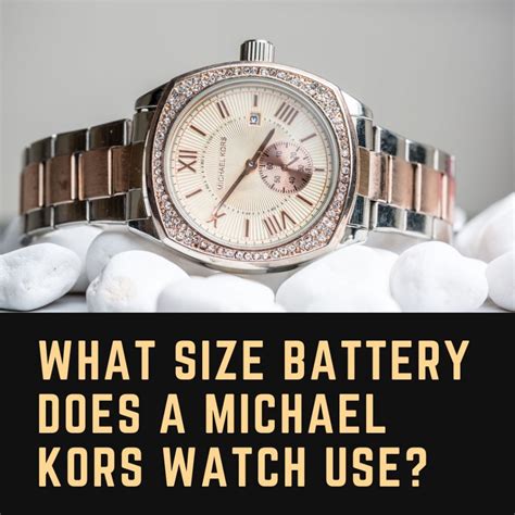 michael kors watch battery sizes